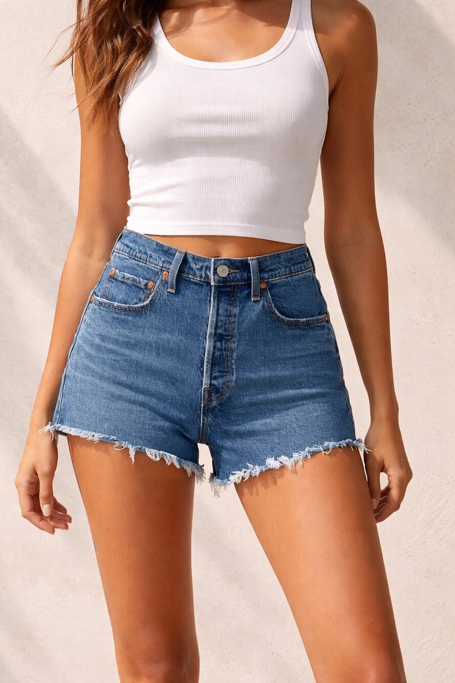 Levi’s 501 Original Cutoff Denim Shorts | High Rise | W32